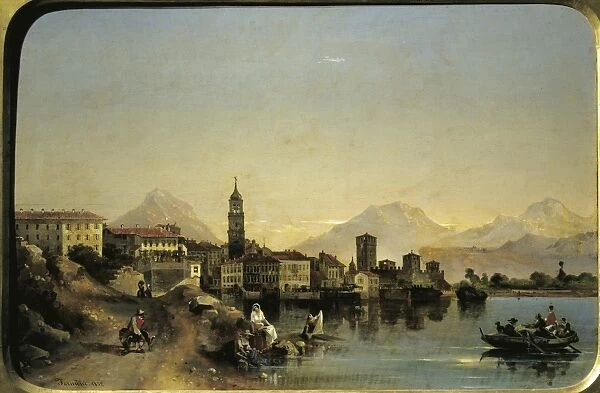 Italy, View of Riva del Garda by Ambrogio Fermini