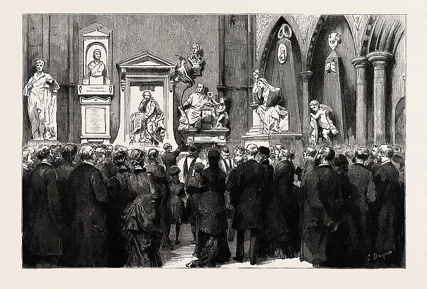 Lord Rosebery Unveiling the Memorial Bust of Robert Burns in Westminster Abbey, London