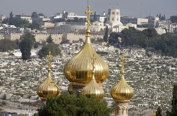 Mary Magdalene Russian orthodox church on Mount of olives