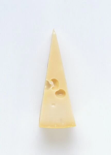 Wedge of Emmenthal cheese