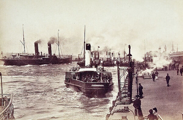 Liverpool, George's Landing Stage, 1883