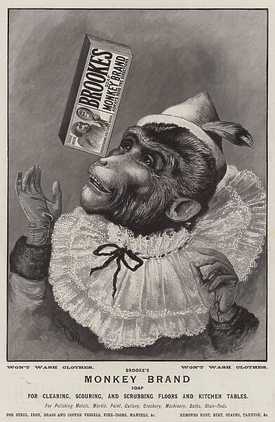 Advertisement, Monkey Brand Soap (engraving)