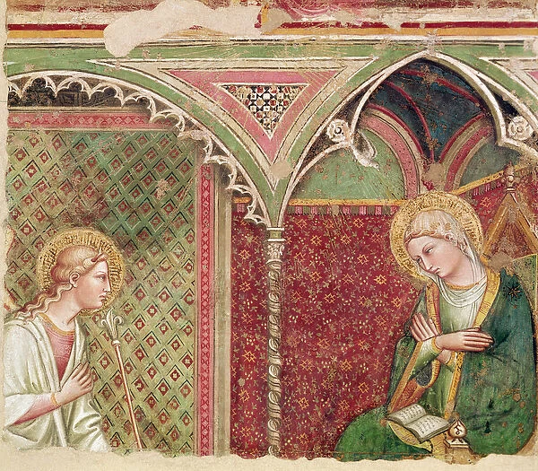 The Annunciation, late 14th century (fresco)