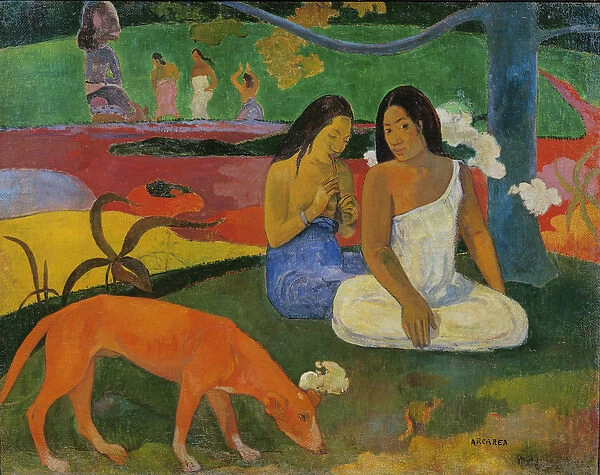 Arearea (The Red Dog), 1892 (oil on canvas)