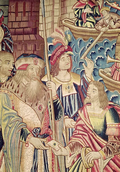 The Arrival of Vasco da Gama (c. 1469-1524) in Calicut, 20th May 1498 (tapestry