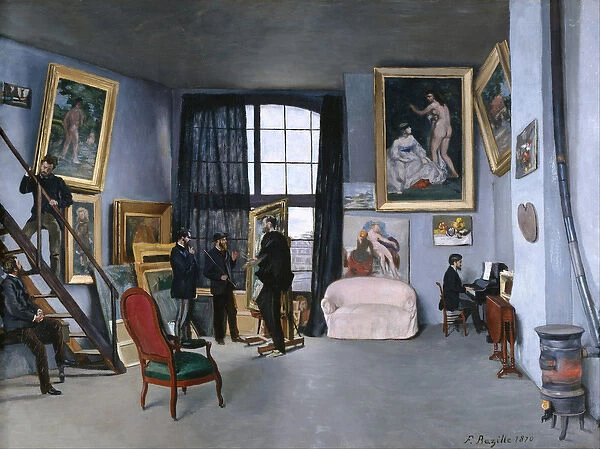 The Artists Studio, 1870 (oil on canvas)