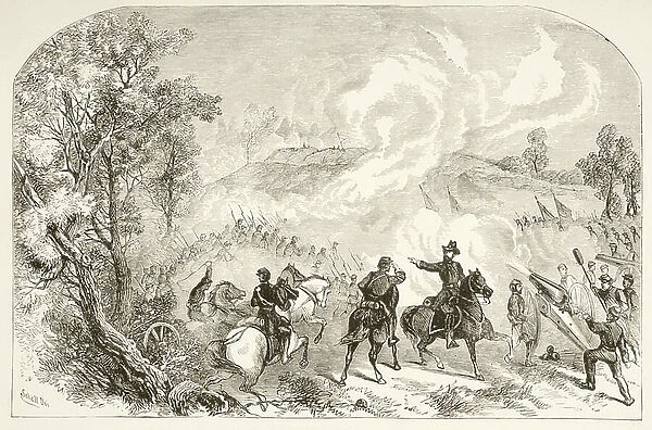 The Battle of Gettysburg (litho)