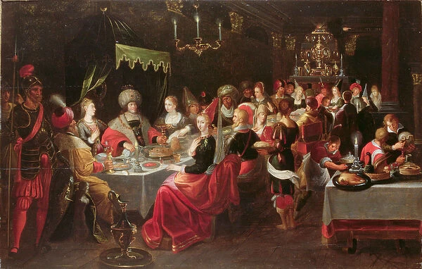 Belshazzars Feast (oil on canvas)