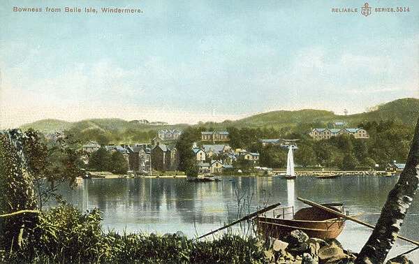 Bowness from Belle Isle, Windermere (colour photo)