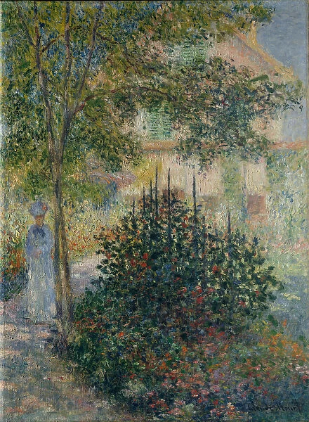 Camille Monet in the Garden at Argenteuil, 1876 (oil on canvas)