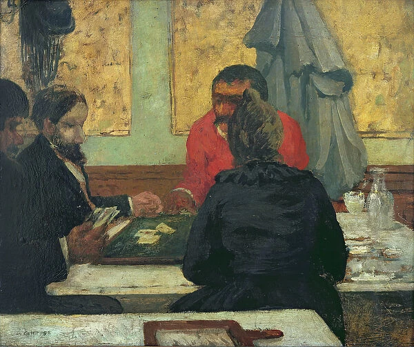Card Players, 1883 (oil on card)