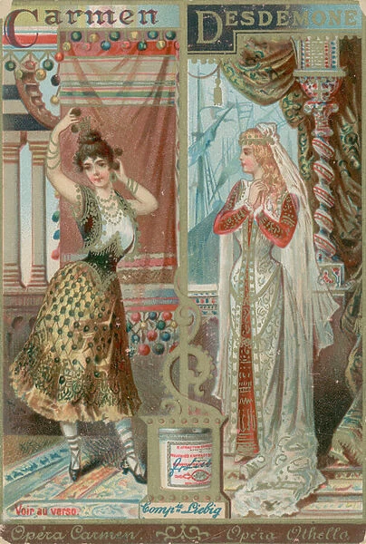 Carmen and Desdemona (chromolitho)