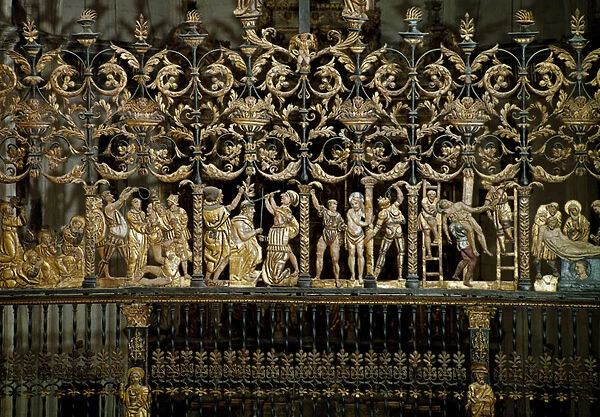 Choir gate, 1518 (gilt metal)