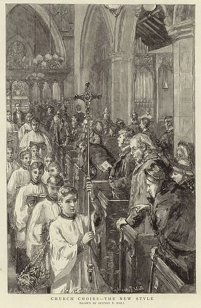 Church Choirs, the New Style (engraving)