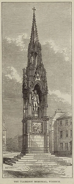 The Clarkson Memorial, Wisbech (engraving)