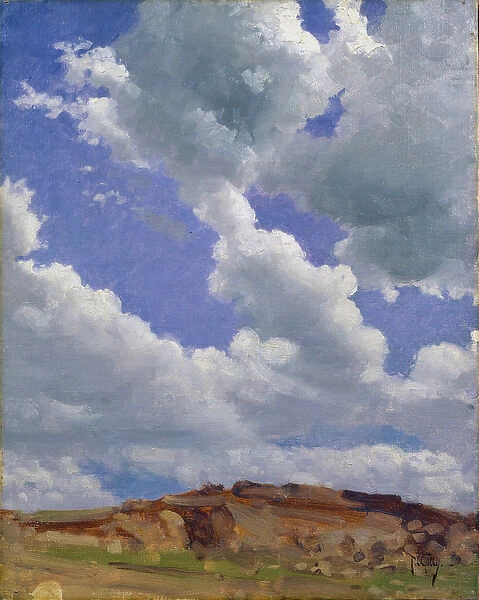 Clouds (oil on canvas)