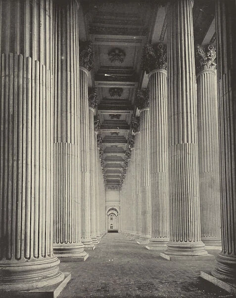 The Colonnade of the Peristyle (b  /  w photo)