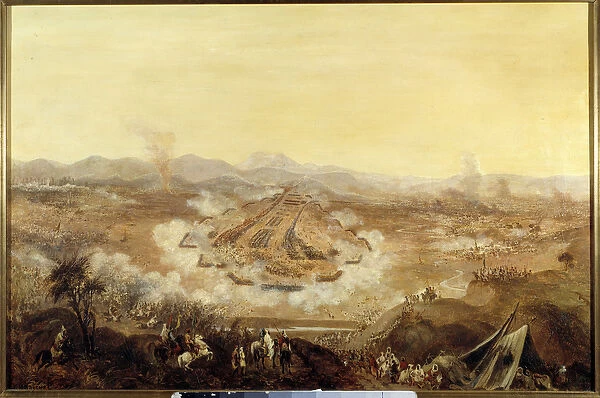 Conquete of Algeria: 'The Battle of Isly on 16  /  08  /  1844 posing the Moroccans