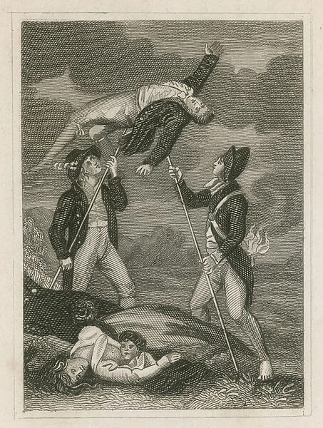 Cruelty of the Irish rebels at Wexford, 1798 (engraving)