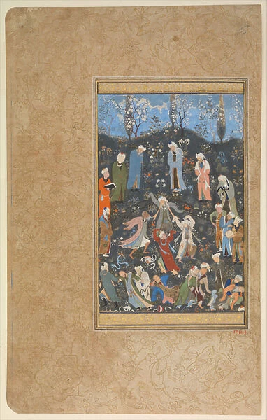 'Dancing Dervishes', Folio from a Divan of Hafiz, c