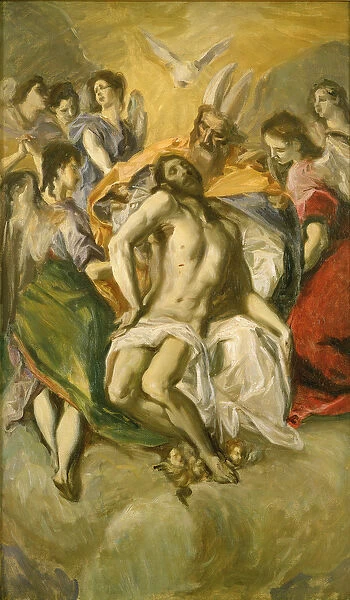 The Descent from the Cross, after El Greco (oil on canvas)