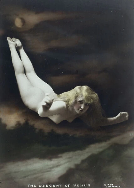 The Descent of Venus, c. 1917 (hand coloured gelatin silver print)