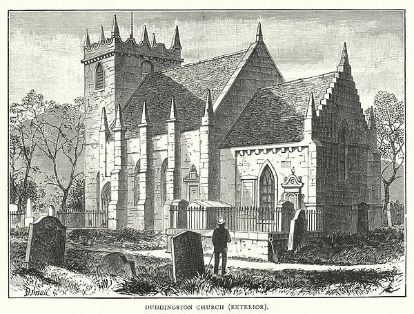 Duddingston Church, Exterior (engraving)