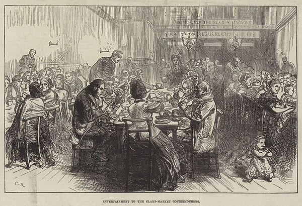 Entertainment to the Clare-Market Costermongers (engraving)