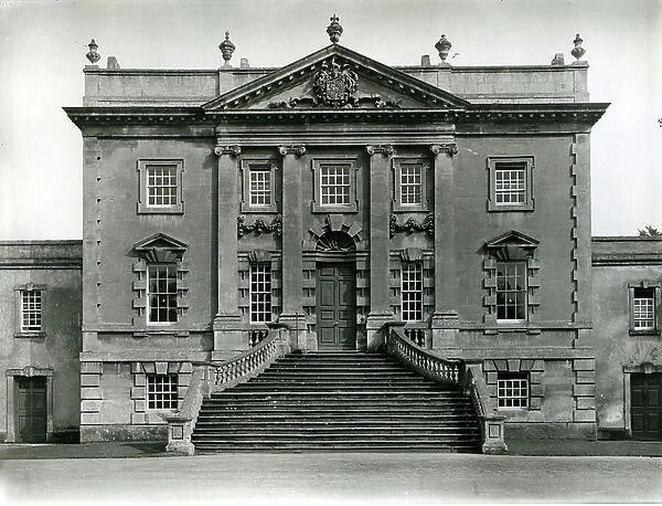 The entrance front, Frampton Court, from 100 Favourite Houses (b / w photo)