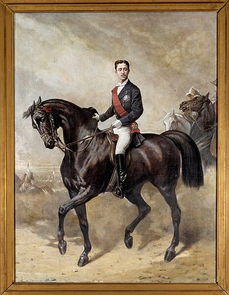 Equestrian portrait of Prince Imperial Eugene Louis Napoleon