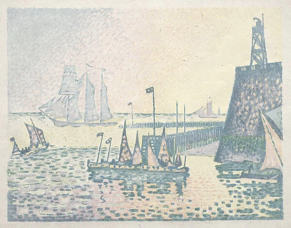 Evening, The Jetty at Vlissingen, 1898 (lithograph)