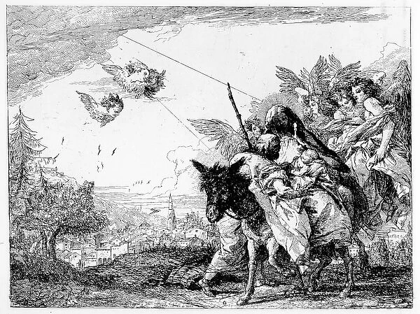 The Flight into Egypt, c. 1750 (etching)