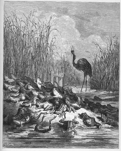 The Frogs Who Desired a King - from Fables by Jean de La Fontaine (Lafontaine