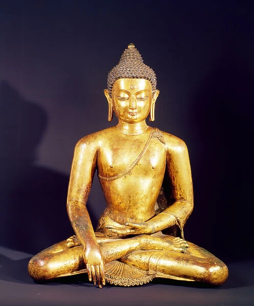 Gautama the Buddha (gilt copper)