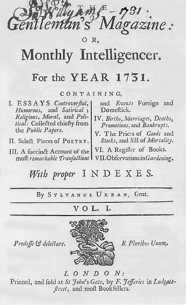 The Gentlemans Magazine, 1731
