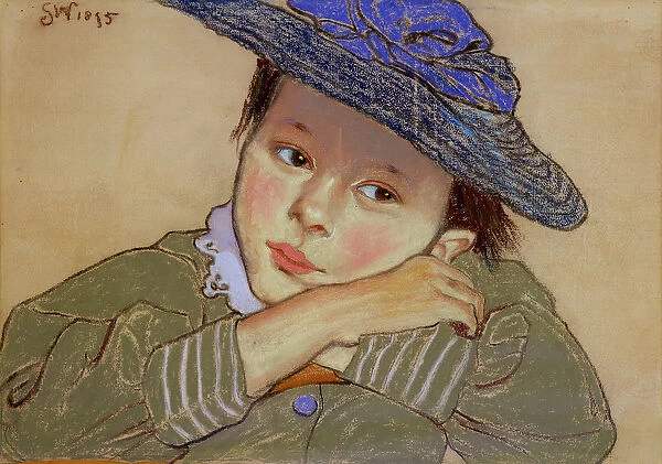 Girl in a Blue Hat, 1895 (pastel on paper)