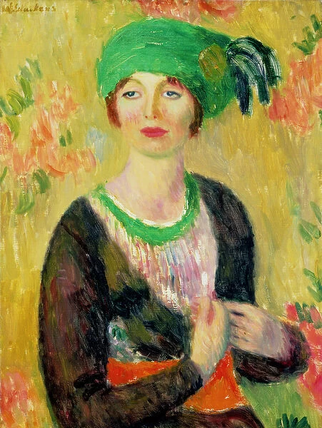 Girl with Green Turban (oil on canvas)