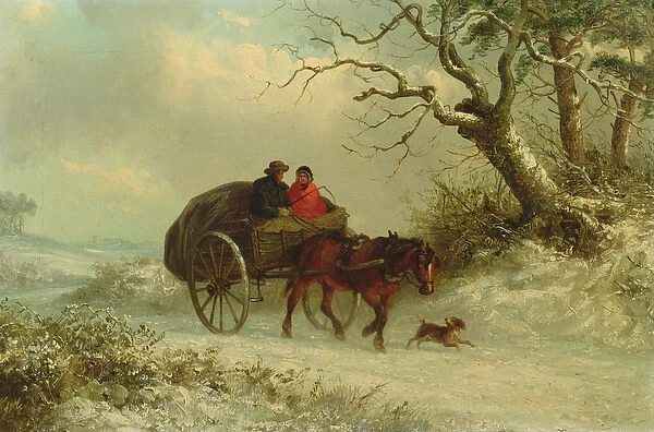 Going to Market in Winter (oil)