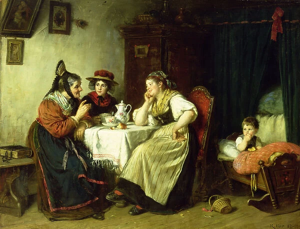 The Gossips, 1887 (oil on canvas)