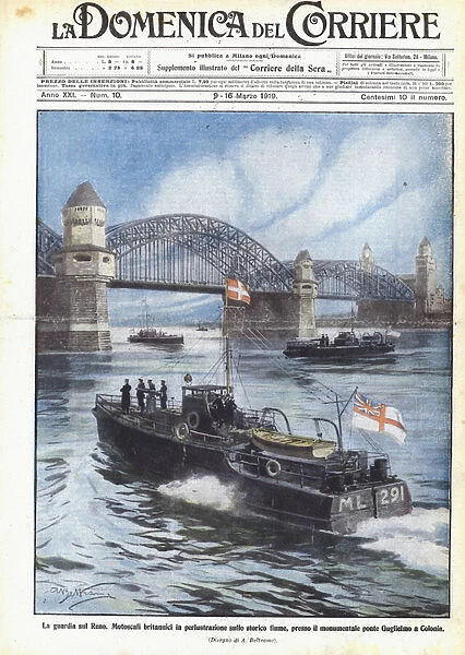 The Guard on the Rhine (Colour Litho)