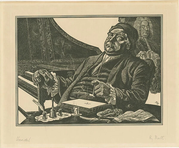 Handel, c. 1930 (woodcut)
