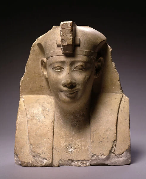 Head, early Ptolemaic Period (304-250 BC) (limestone)