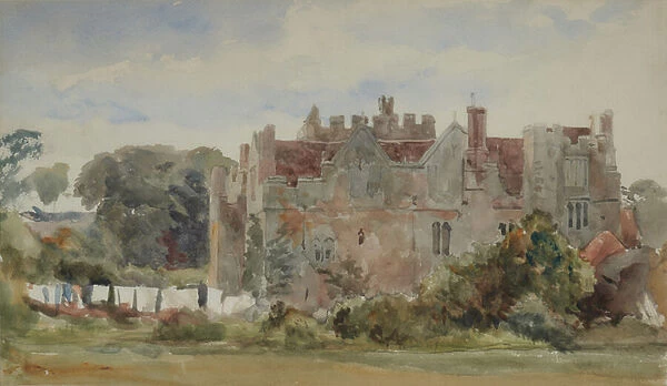 Hever Castle, 1825-73 (Watercolour)