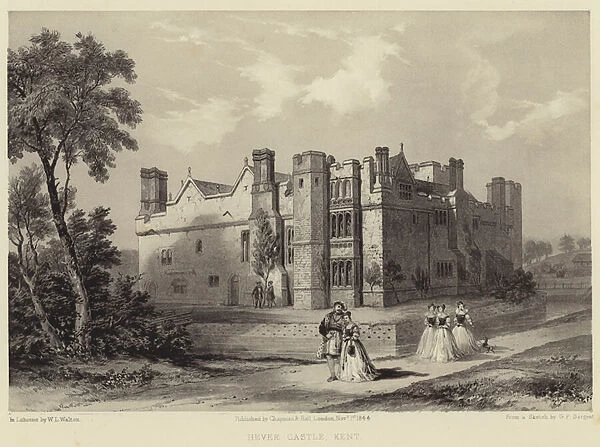 Hever Castle, Kent (engraving)