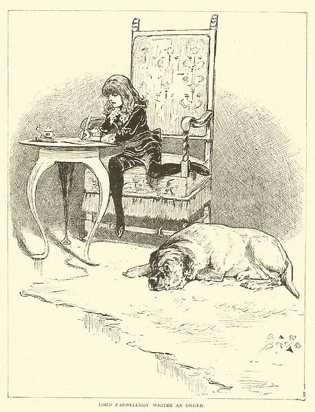Illustration for Little Lord Fauntleroy (engraving)