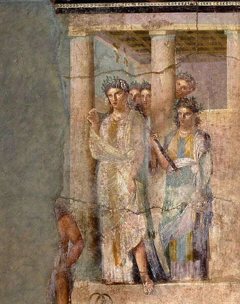 Iphigenia in Tauris. 1st century. (fresco)