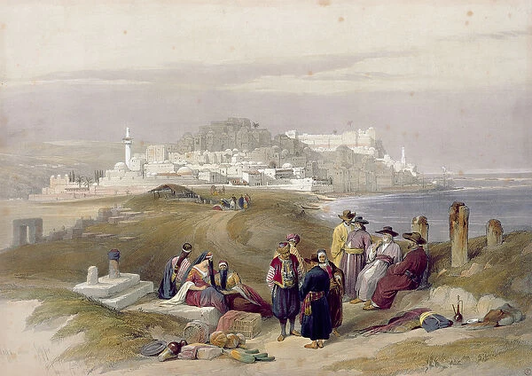Jaffa, ancient Joppa, April 16th 1839, plate 61 from Volume II of The Holy Land