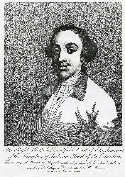James Caulfield, 1st Earl of Charlemont, engraved by Joseph Haynes, 1782 (engraving)
