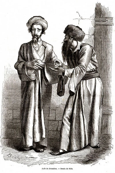 Juifs de Jerusalem, 1860 (gravure)