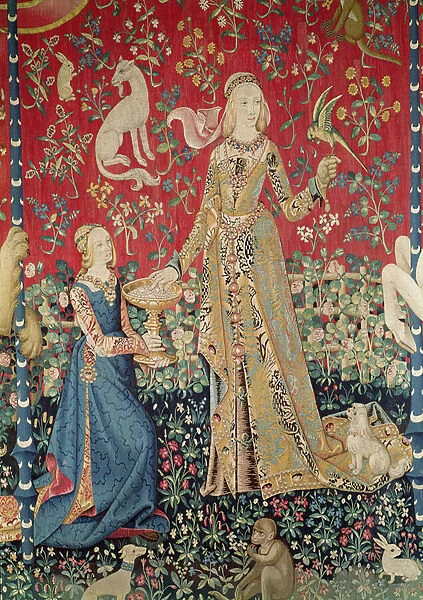 The Lady and the Unicorn: Taste (tapestry) (detail of 11821)